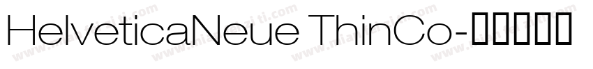 HelveticaNeue ThinCo字体转换